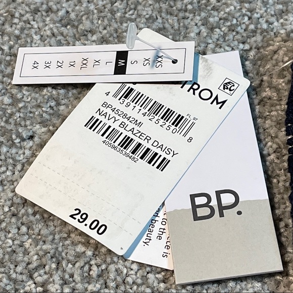 BP Crochet Crop Camisole In Navy Blazer Daisy Size M - Picture 7 of 8